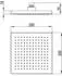 PaulGurkes Duschsystem eckig 20cm Regendusche mit Handbrause (PGSETOA11)
