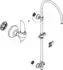 PaulGurkes Duschsystem Aufputz Regendusche Retro, gold