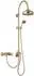 PaulGurkes Duschsystem Aufputz Regendusche Retro, gold