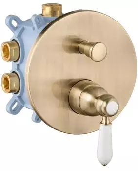 PaulGurkes Unterputzarmatur Retro 2-Wege, bronze (PGBX2WB-B)