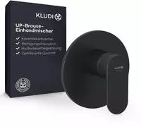 Kludi X1 Unterputz-Brause-Einhandmischer, Badarmaturen, 327553975, mattschwarz