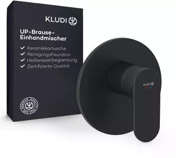 Kludi X1 Unterputz-Brausemischer, mattschwarz (327553975)