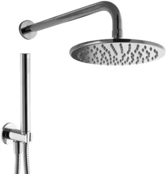 PaulGurkes Unterputz-Duschsystem rund, Handbrause & Kopfbrause, ohne Armatur (PGSETOA1)