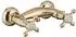 PaulGurkes Duscharmatur Zweigriffmischer gold, Retro (PGNV33-ZR)