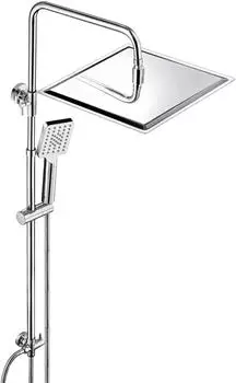 JOHO Duschset Regendusche runde Kopfbrause 20cm, Chrom (VC-3030CP)