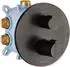 PaulGurkes Unterputz-Thermostat Retro, schwarz, 1-3 Verbraucher