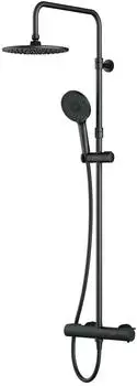 AM.PM X-Joy Duschsystem mit Thermostat, Regendusche, schwarz matt (F07XA422)