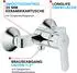 GROHE BauEdge Duschset Regendusche, Handbrause, Stange, 1,5m Schlauch (DS4572-SET)