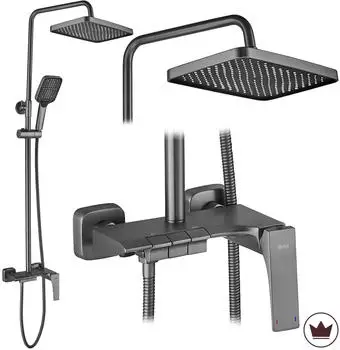 Rea Joe Titan Duschsystem Aufputz, Einhebel, 18x20,5x123cm (REA-P4410)