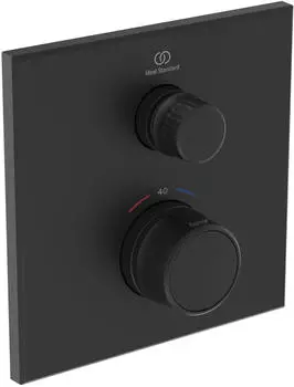 Ideal Standard CeraTherm Navigo Thermostat-Duscharmatur Unterputz seidenschwarz (A7301XG)