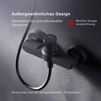 AM.PM X-Joy S Einhebel-Duscharmatur Messing schwarz (FXB20022)