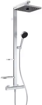 Ideal Standard Ceratherm Alu+ Aufputz-Duschsystem mit Thermostat (BE210SI)