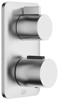 Dornbracht LISSÉ Unterputz-Thermostat mit Einweg-Mengenregulierung, chrom gebürstet (36425845-93)