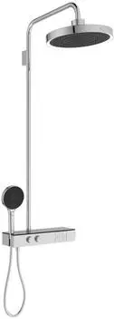 Ideal Standard Solos Duschsystem mit Brausethermostat Aufputz, LED-Leuchtring, chrom (A7883AA)
