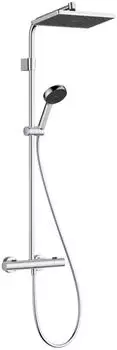Hansgrohe Activera Q Aufputz-Duschsystem mit Thermostat, 290x180mm, 1jet, chrom (28749000)