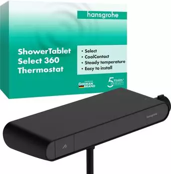 Hansgrohe ShowerTablet Select Brausethermostat 360 Aufputz, mattschwarz (13158670)