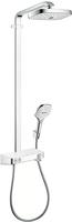 hansgrohe Raindance Select E 300 2jet Showerpipe 27126000, Badarmaturen, wei&szlig;/chrom