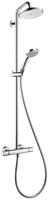 Croma Showerpipe 220 1jet Ecosmart Mit Thermostat, - Hansgrohe