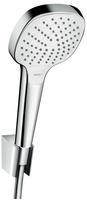 hansgrohe Croma Select E Vario Wannenset 26413400 weiss-chrom, Duschkopf