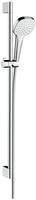 hansgrohe Croma Select E 1jet Brauseset 26594400 weiss-chrom, 90 cm Brausestange