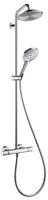 Raindance S - Duschs&auml;ule Showerpipe 220 Mit Thermostatbatterie, Ecosmart 9 L/min,