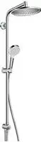 Hansgrohe Crometta - Brausegarnitur S 240 Showerpipe f&uuml;r Renovierung, EcoSmart...