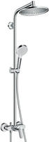 hansgrohe Showerpipe Crometta S 240 mit Einhebelmischer, 1jet, chrom