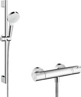 Hansgrohe 27812400, Hansgrohe Crometta Duschset Wandmontage mit Thermostat