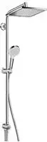 Hansgrohe Crometta - Brausegarnitur E 240 Showerpipe f&uuml;r Renovierung, EcoSmart...