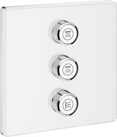GROHE Grohtherm SmartControl 3-fach Unterputzventil Fertigmontageset, eckige