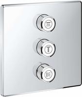 GROHE Grohtherm SmartControl 3-fach Unterputzventil Fertigmontageset, eckige