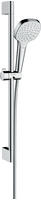 hansgrohe Croma Select E 1jet Brauseset 26584400 weiss-chrom, 65 cm Brausestange