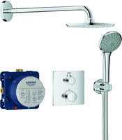 GROHE Grohtherm Duschsystem Unterputz mit Rainshower Cosmopolitan 210, Badarmaturen,