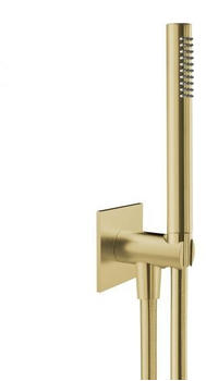 Herzbach Design iX PVD Wannen-Duschset seven eckig Länge: 1250 mm brass steel (21.914400.2.41)