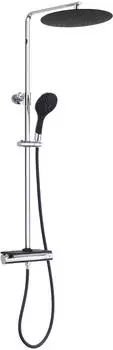 EISL Grande Vita Duschsystem schwarz/chrom