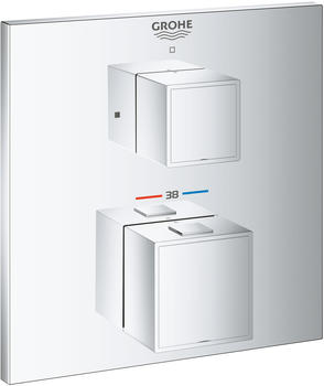 GROHE Grohtherm Cube Thermostat-Brausebatterie Design eckig Chrom (24153000)