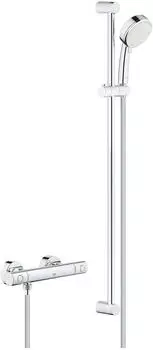 GROHE Grohtherm 800 Cosmo Thermostat-Brauseset mit Brausegarnitur Tempesta C II 900 mm (34769000)