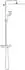 GROHE Rainshower SmartActive 310 Duschsystem mit Thermostatbatterie Eckig mit EcoJoy und Mono Kopfbrause Chrom (26652000)
