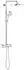 GROHE Rainshower SmartActive 310 Duschsystem mit Thermostatbatterie Rund mit EcoJoy und Mono Kopfbrause Chrom (26648000)