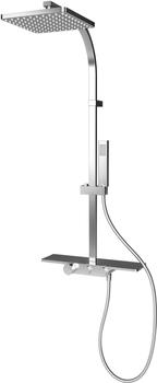 Schulte Rain II mit Ablage Square silberfarben (90064321)