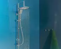 Eisl Duschsystem "EASY COOL" Regendusche ohne Armatur, Duschsystem mit Seifenschale,