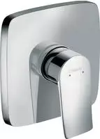 Hansgrohe Brausenmischer Unterputz Metris Fertigset eckig chrom