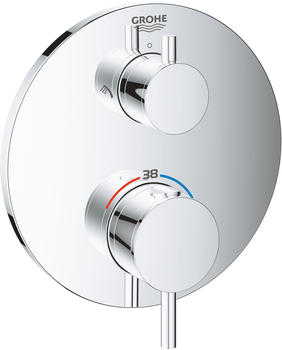 GROHE Atrio Thermostat-Brausebatterie Design rund Chrom (24135003)