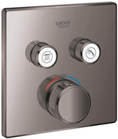 GROHE Grohtherm SmartControl Thermostat Fertigmontageset mit 2 Absperrventilen,