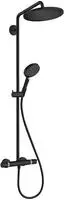 hansgrohe Croma Select S Showerpipe 280 1jet mit Thermostat und Handbrause, EcoSmart,