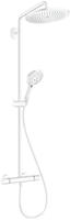 hansgrohe Croma Select S Showerpipe 280 1jet mit Thermostat und Handbrause, EcoSmart,