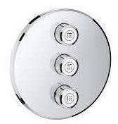 GROHE Grohtherm SmartControl 3-fach Unterputzventil Fertigmontageset, runde