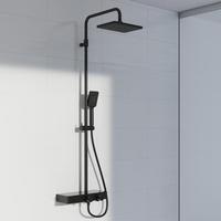 Steinberg Serie 390 Brauseset mit Thermostat, Umsteller und Glasablage, schwarz...