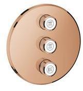 GROHE Grohtherm SmartControl 3-fach Unterputzventil Fertigmontageset, runde