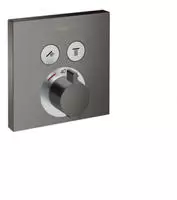 Shower Select - Thermostatarmatur - Unterputz F&uuml;r 2 Verbraucher, Schwarz Chrom
